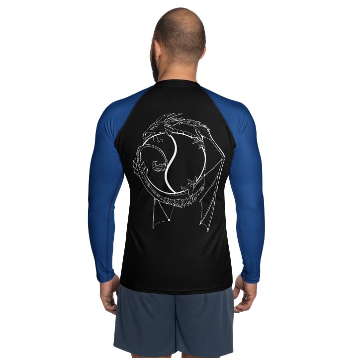 Family Karate Dragon Logo Long Sleeve Men's Rash Guard product image (2)