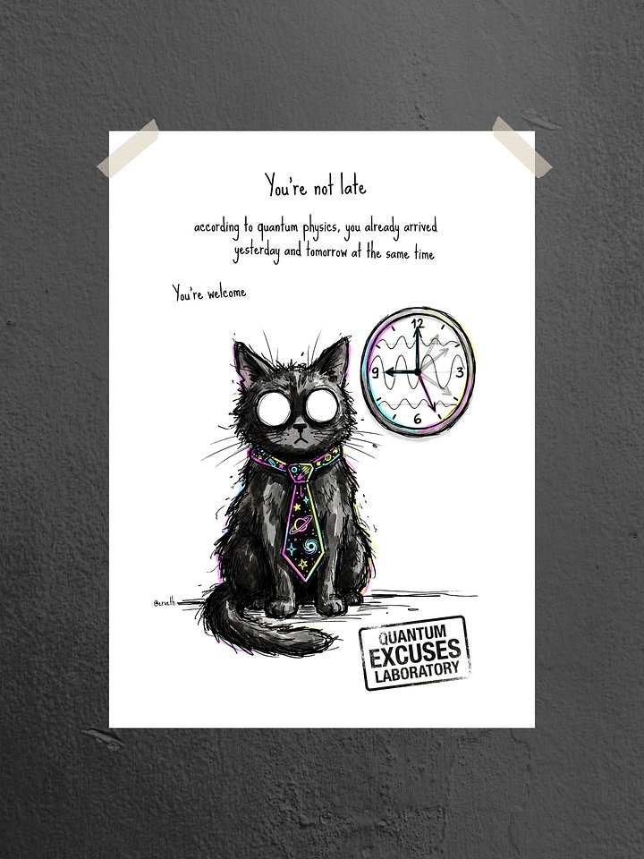 Quantum Cat Tips V – Quantum Punctuality product image (1)