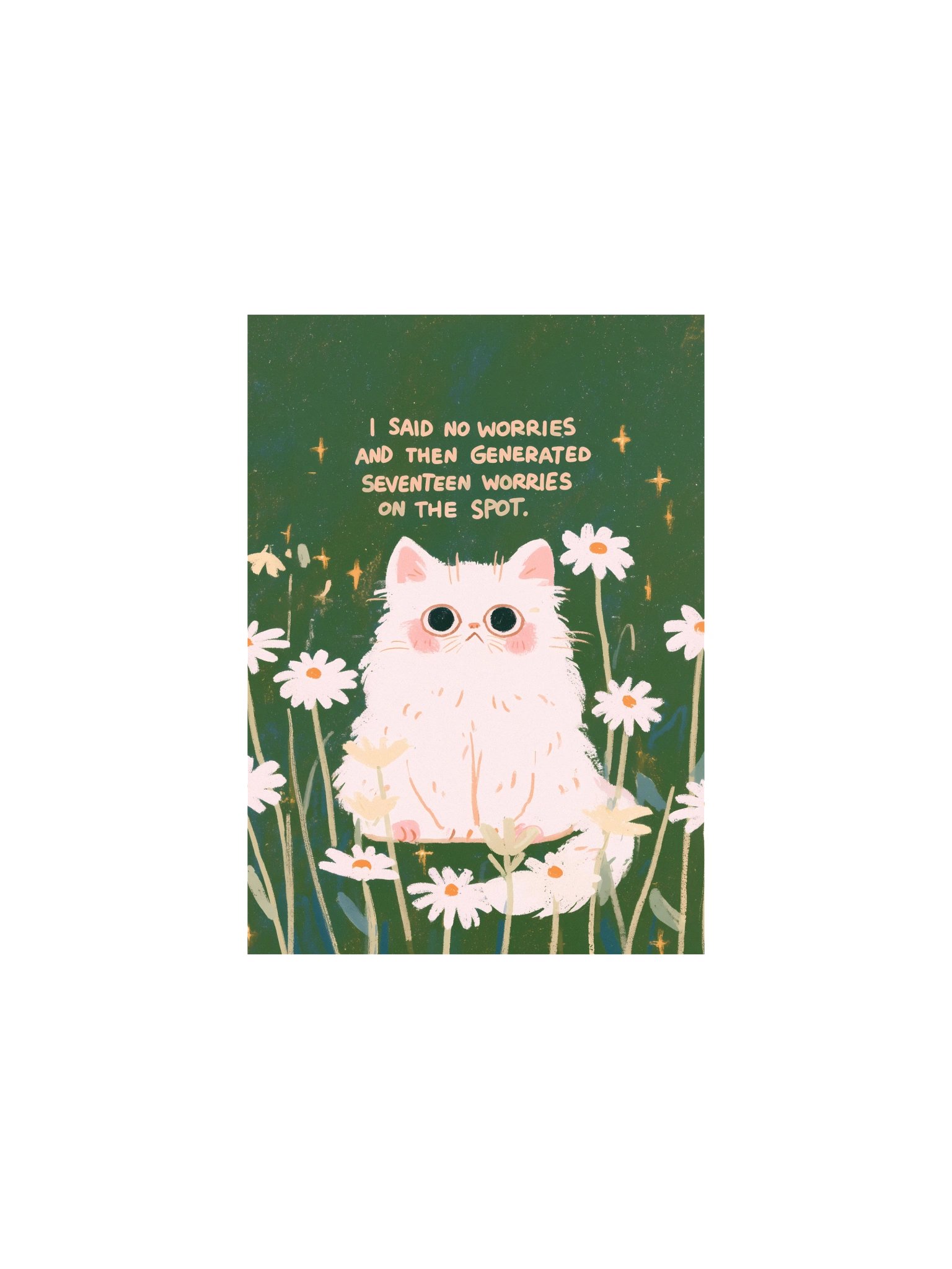 No Worries Cat Poster product image (1)