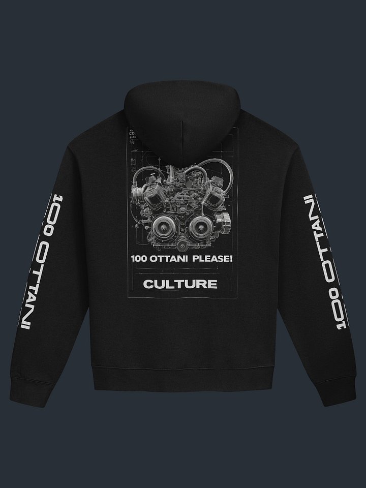 100 Ottani Please!™ Premium Oversized Racing Streetwear Hoodie | Static Run Edition product image (1)