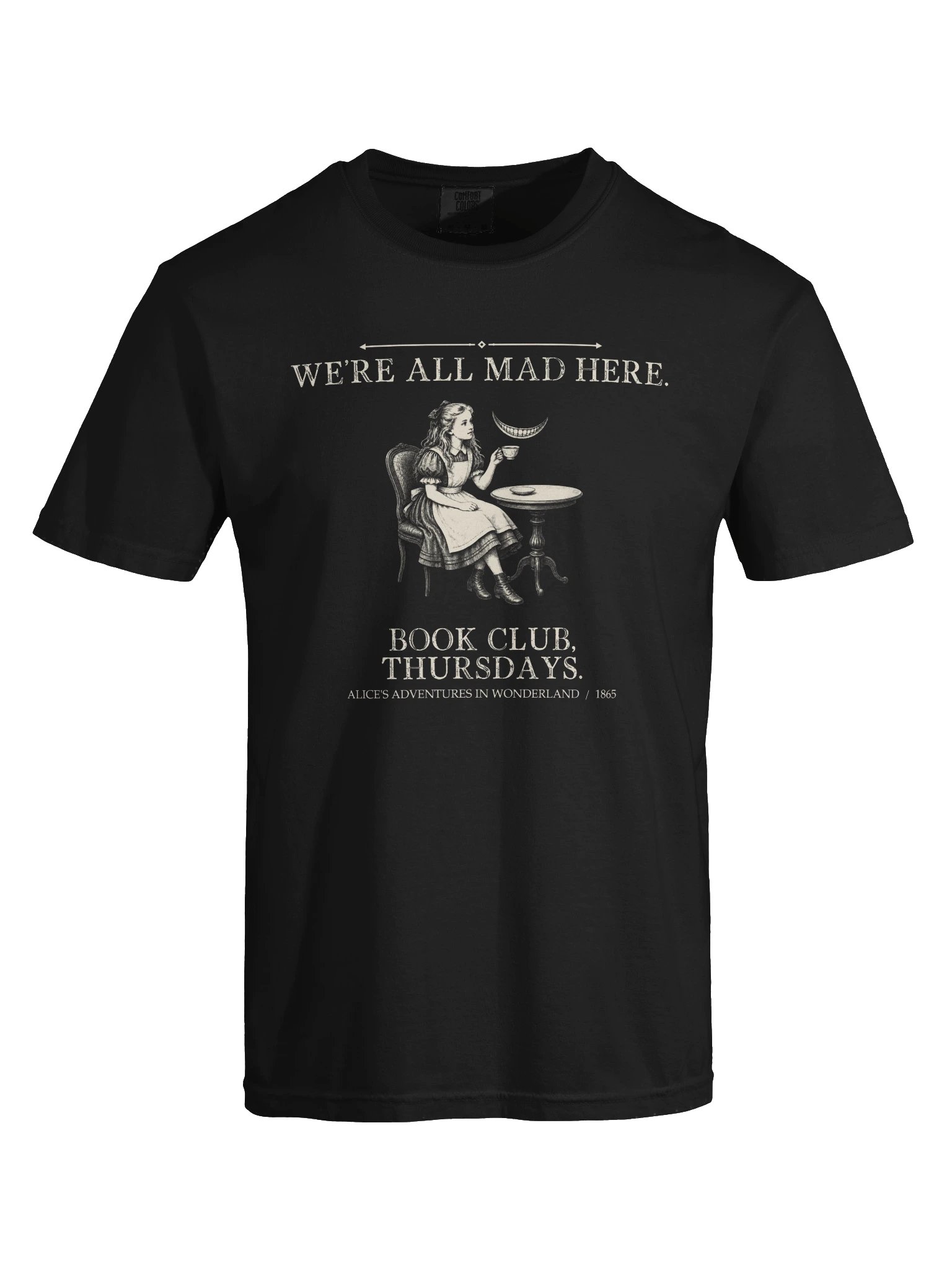 We Re All Mad Here Book Club -- Alices Adventures in Wonderland Tee (Dark) product image (25)