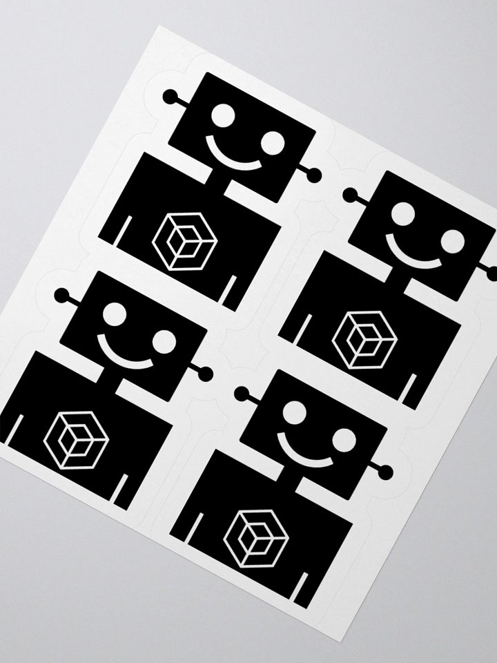 1 Sticker sheet with 4 Robot Men product image (2)