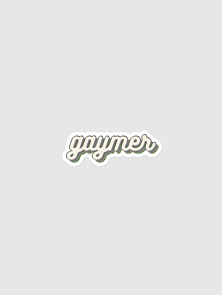 GAYMER STICKER - GENDERQUEER PRIDE product image (1)