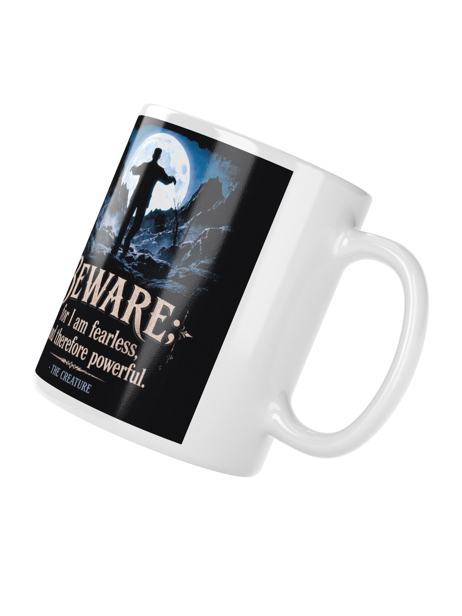Frankenstein's Creature Fearless Glossy Mug product image (5)