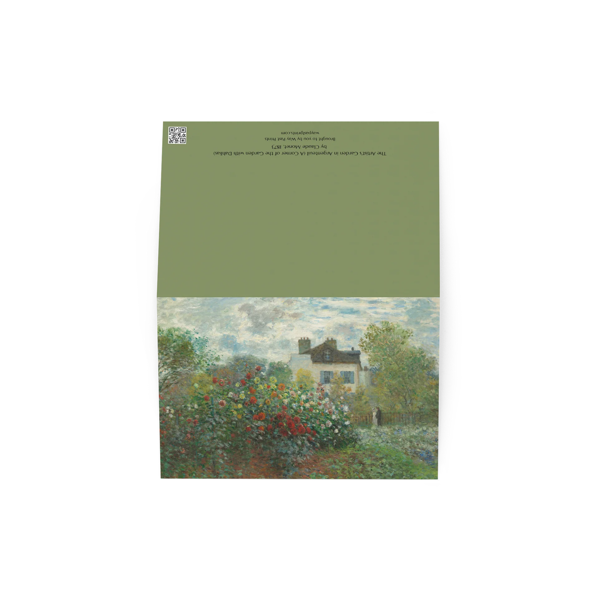 The Artist's Garden in Argenteuil (A Corner of the Garden with Dahlias) Greeting Card product image (3)