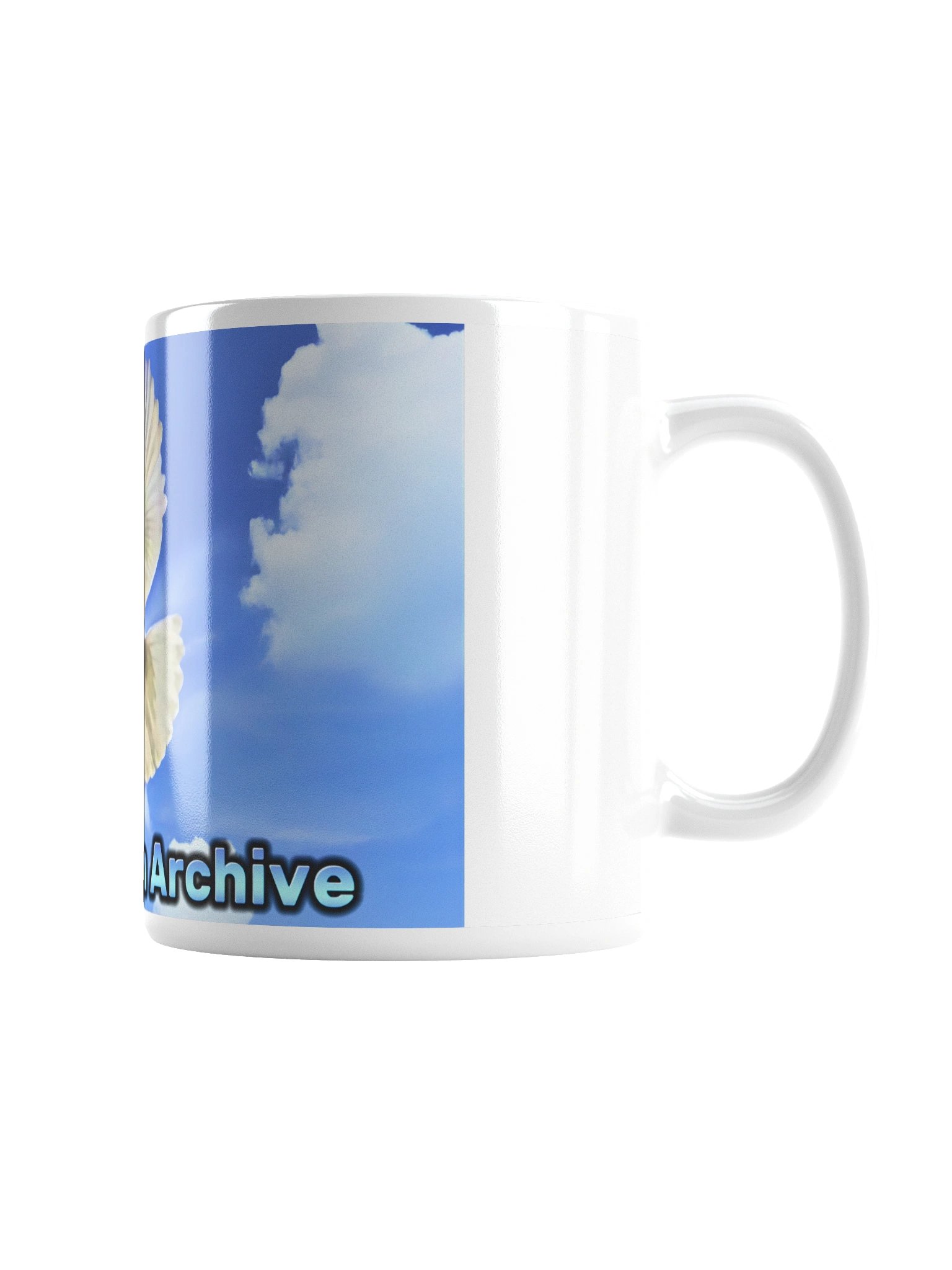 "Flying Bird" White Glossy Mug product image (3)