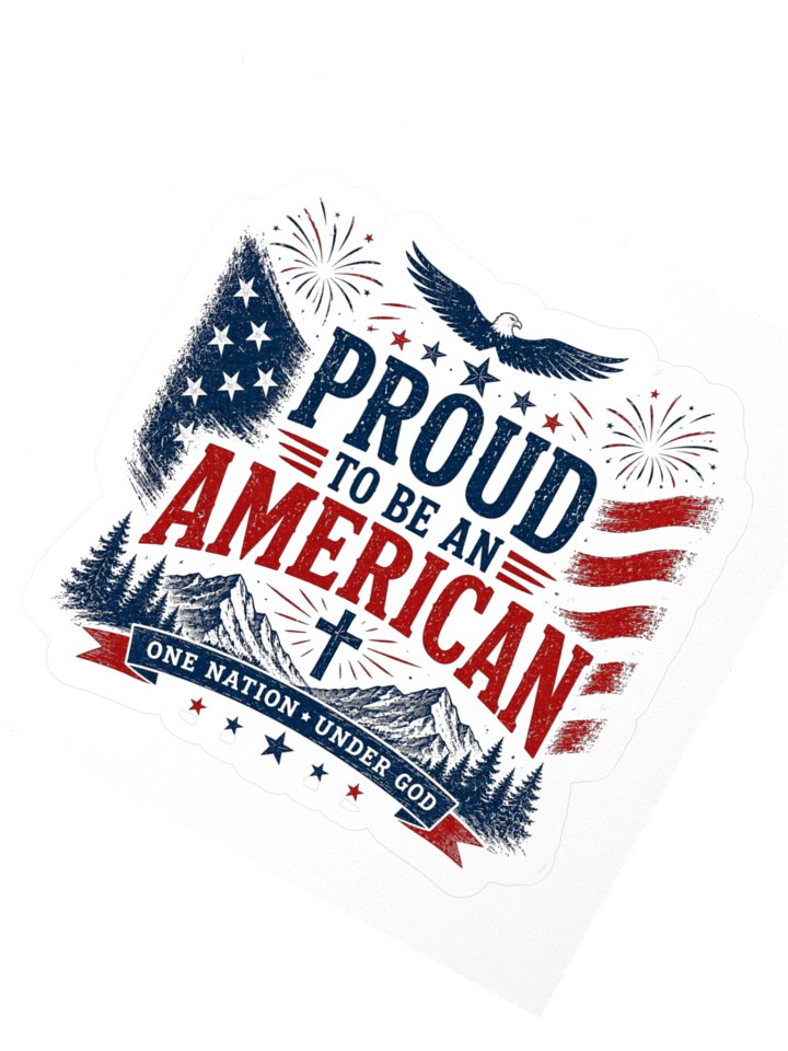 Proud to Be an American Kiss Cut Sticker product image (6)