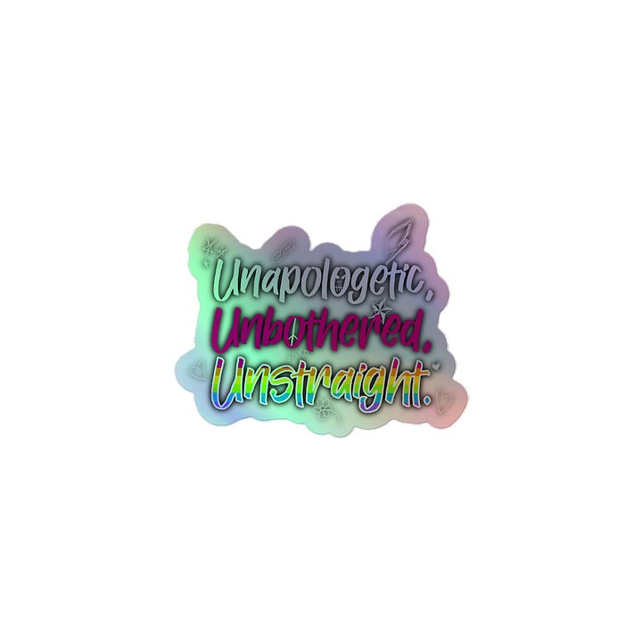 Unstraight Holo Sticker product image (1)