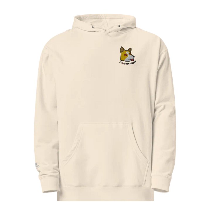 Cheesecake Embroidered Hoodie (Frog-CU Chibi Edition) product image (1)