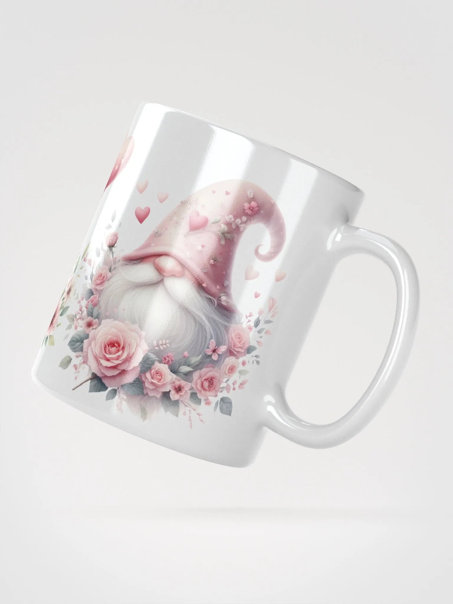 Valentine Pink Gnome Mug product image (6)