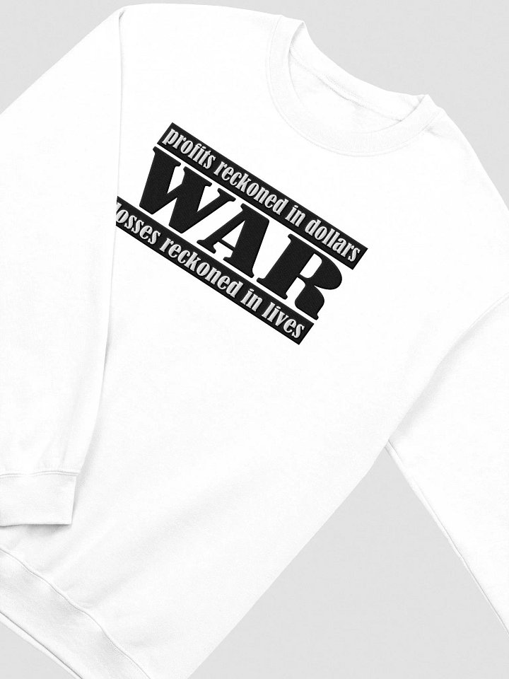 The Cost Of War - Gildan Classic Crewneck Sweatshirt (EMBROIDED) product image (2)