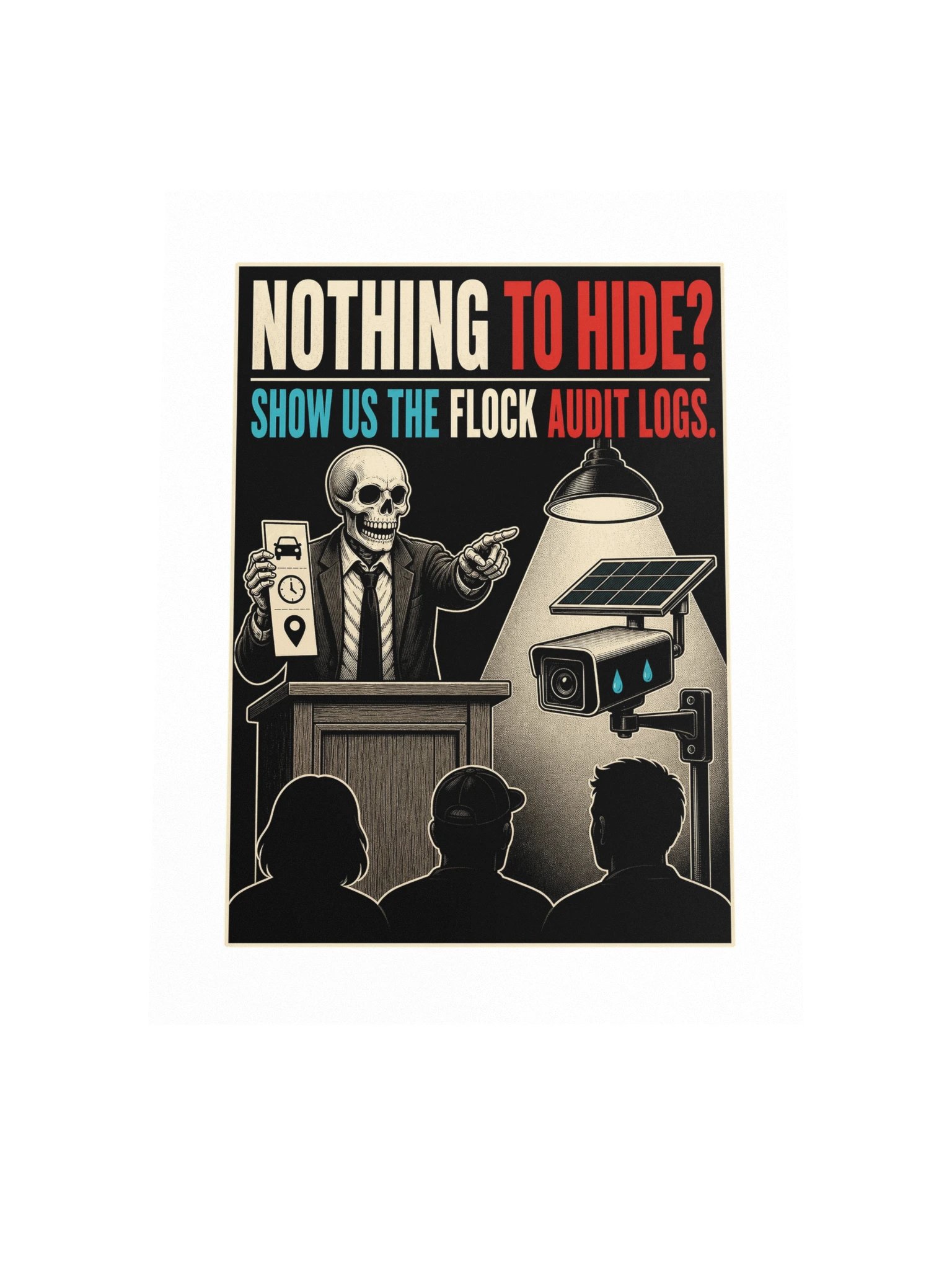 Nothing to Hide? Show Us the Flock Audit Logs — Matte Poster product image (4)