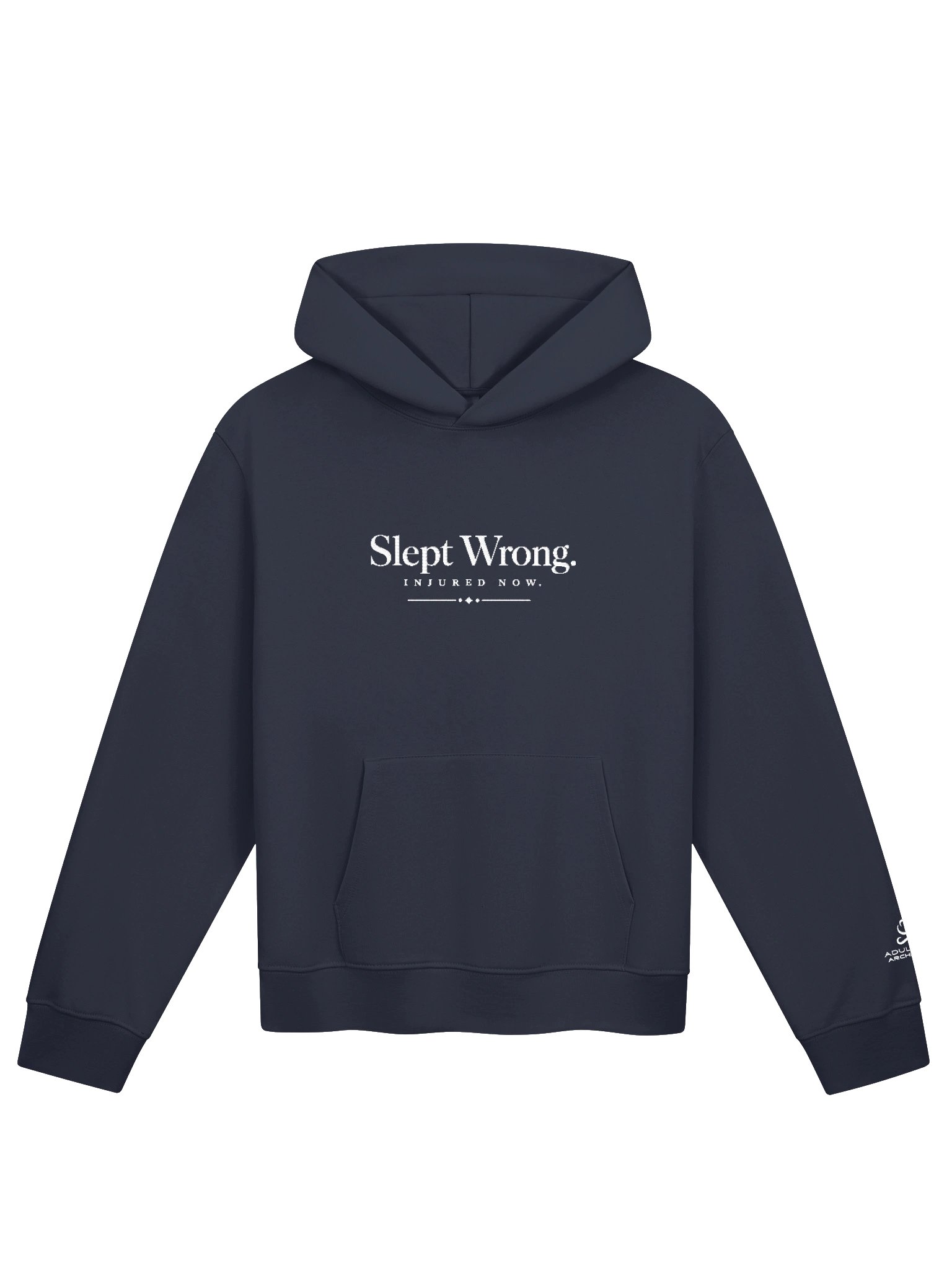 “Slept Wrong. Injured Now.” — Bella+Canvas Unisex Oversized Midweight Hoodie product image (3)