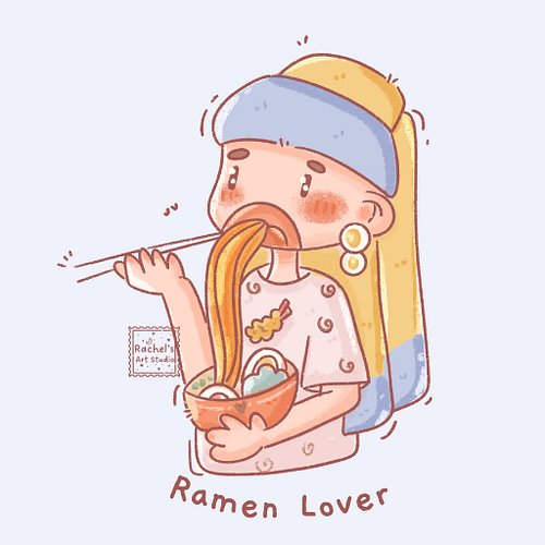 Meet my cute little “ramen lover” 🍜✨ She’s ready to enjoy every delicious bite!

Are you a true ramen lover too? 🍃 Let me kno...