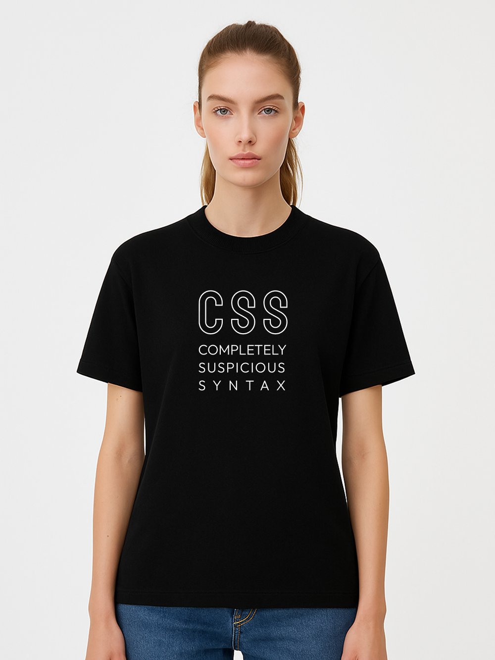 CSS: completely suspicious syntax t-shirt product image (111)