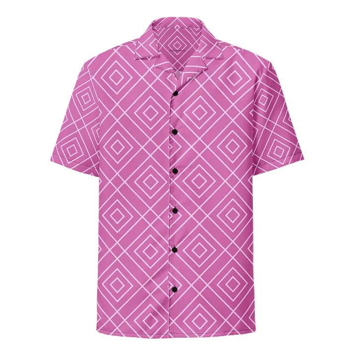 Pink Diamond Grid Hawaiian Shirt product image (1)