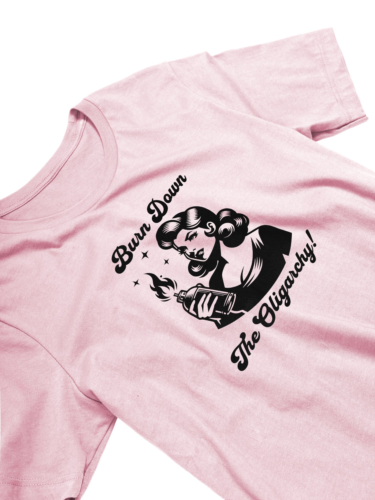 Burn Down The Oligarchy Retro Supersoft T-Shirt product image (9)