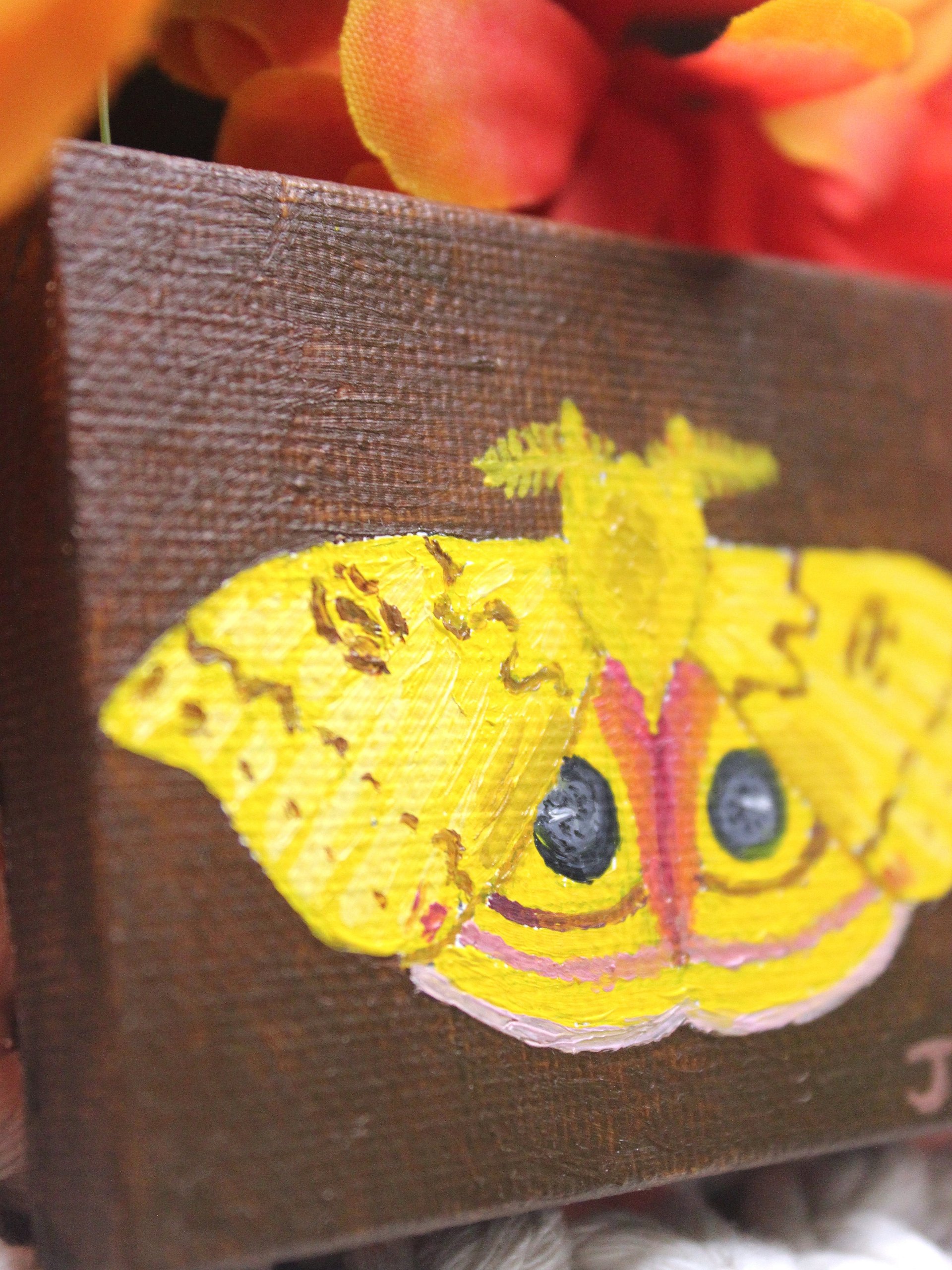 Io Moth Mini Oil Painting product image (3)