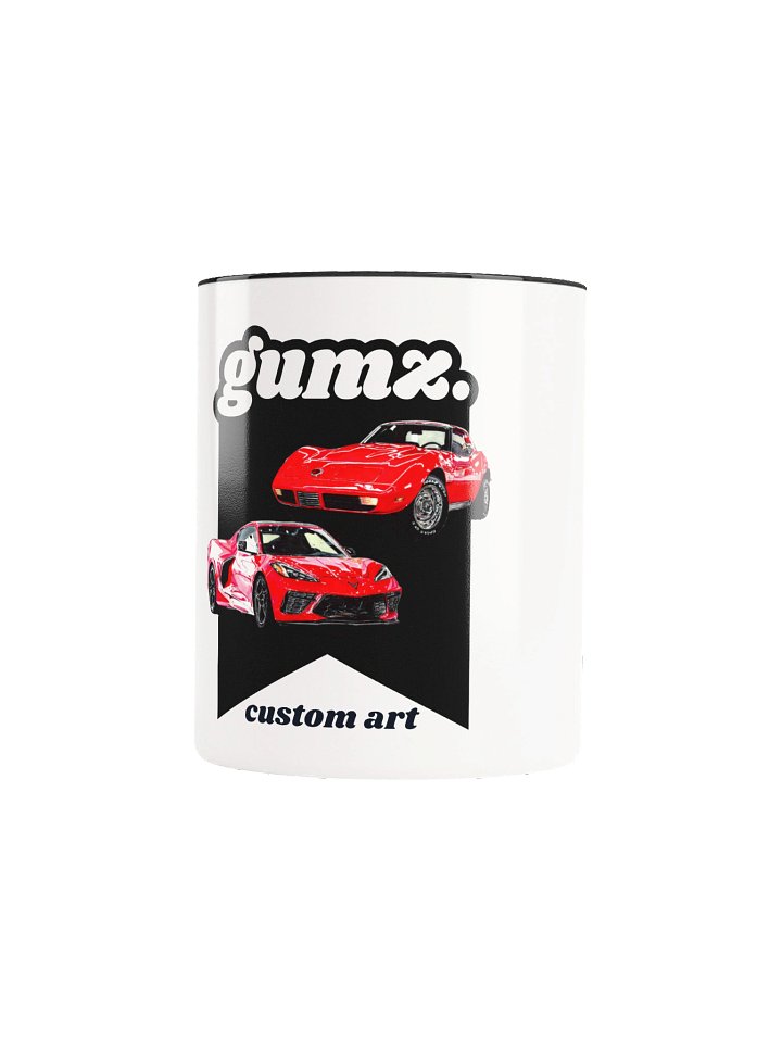 GUMZ. Chevron Red Car Ceramic Mug product image (1)