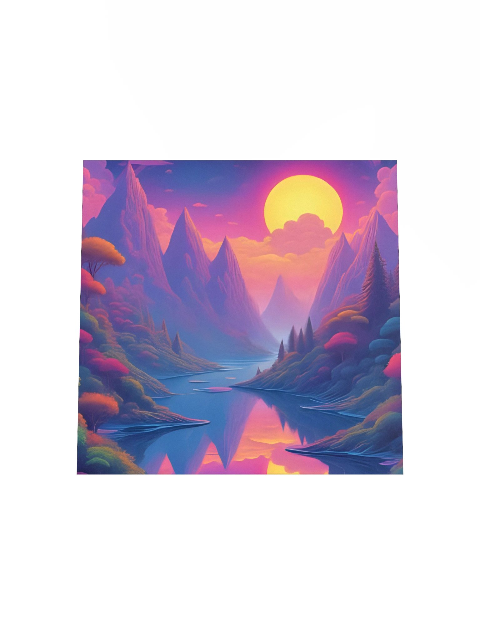 Surreal Sunset Valley Poster product image (20)