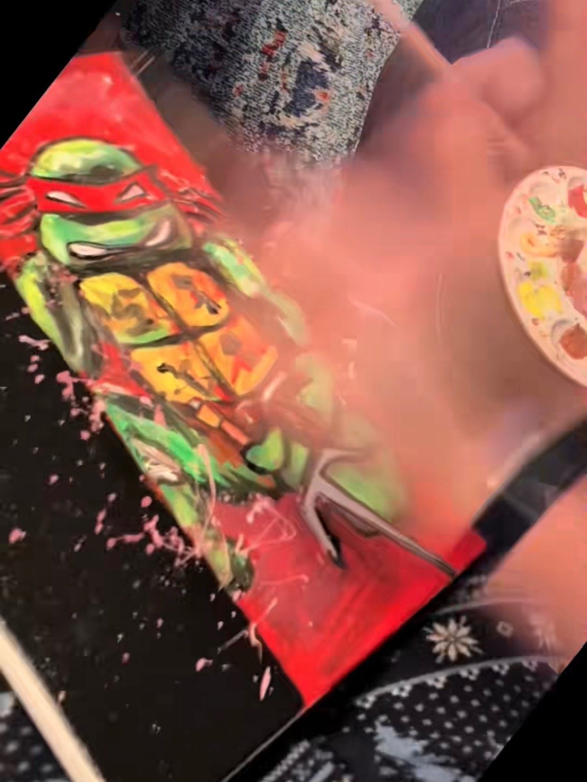 4 Piece TMNT Painting Set - All 4 Turtles on 4x 11x14 inch canvas product image (3)