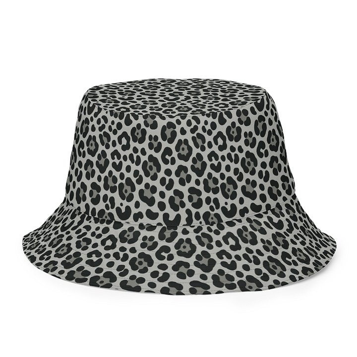 Bold Snow Leopard Print Reversible Bucket Hat product image (2)