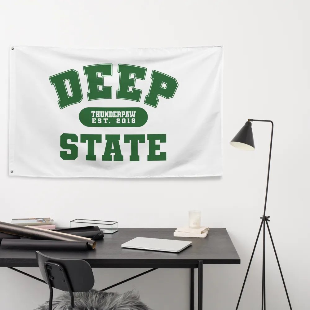 Deep State Varsity Flag / Wall Banner product image (8)