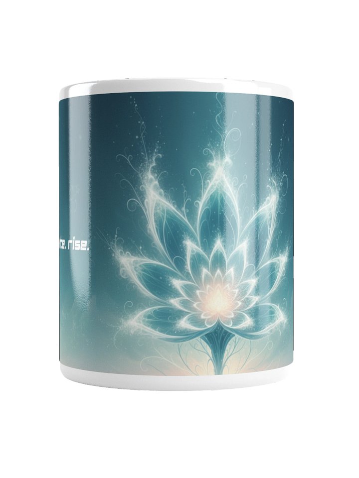 Reset. Reignite. Rise. Momentum Mug – Teal Bloom product image (1)