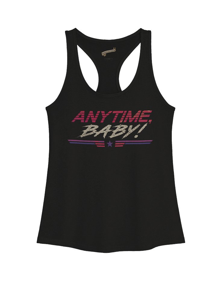 ANYTIME BABY! — F-14 TOMCAT — Women's Black Tank product image (1)
