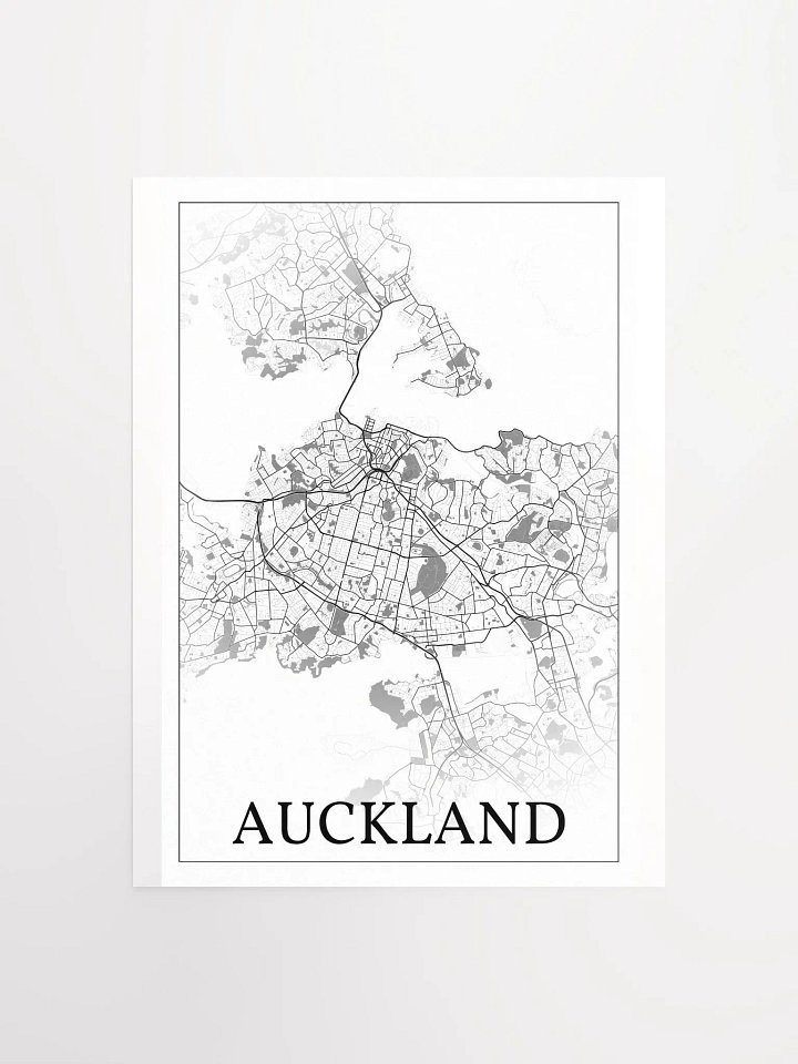 Auckland, New Zealand, city map print product image (5)