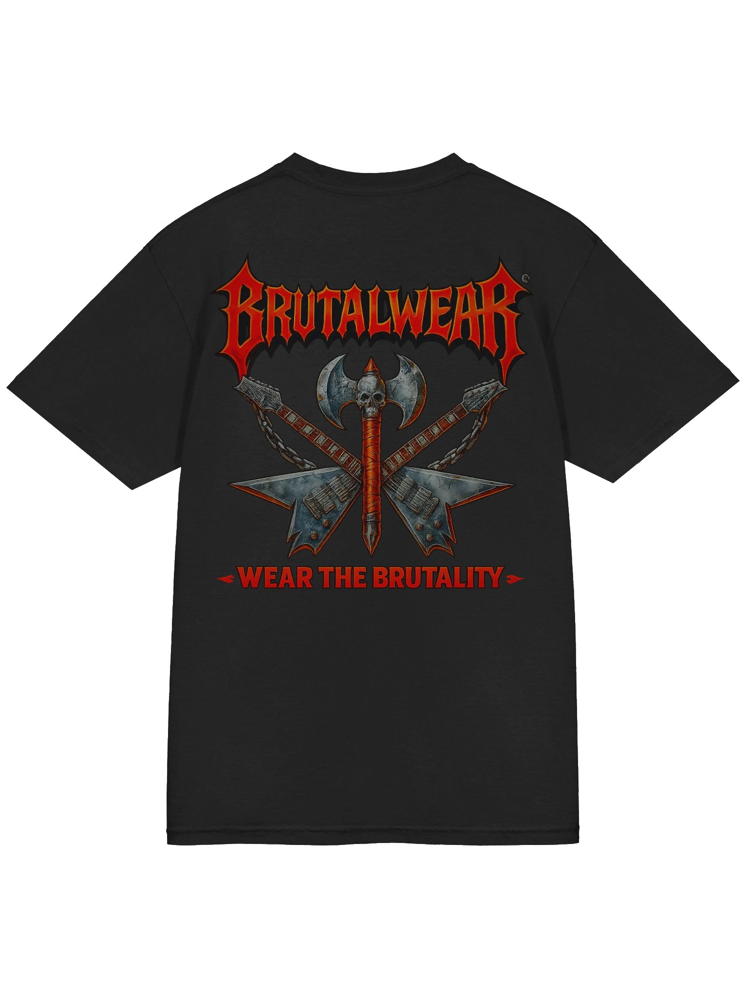 BrutalWear Red Dragon Medieval Fantasy Graphic Tee Shirt Design. product image (30)