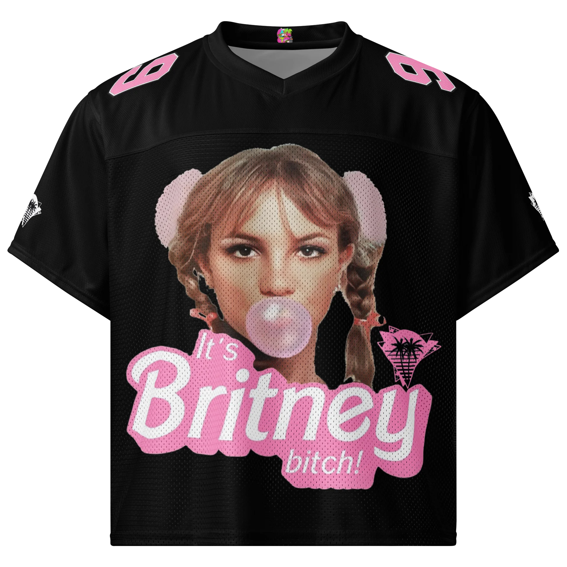 ITS BRITNEY BITCH FOOTBALL JERSEY BLACK product image (1)