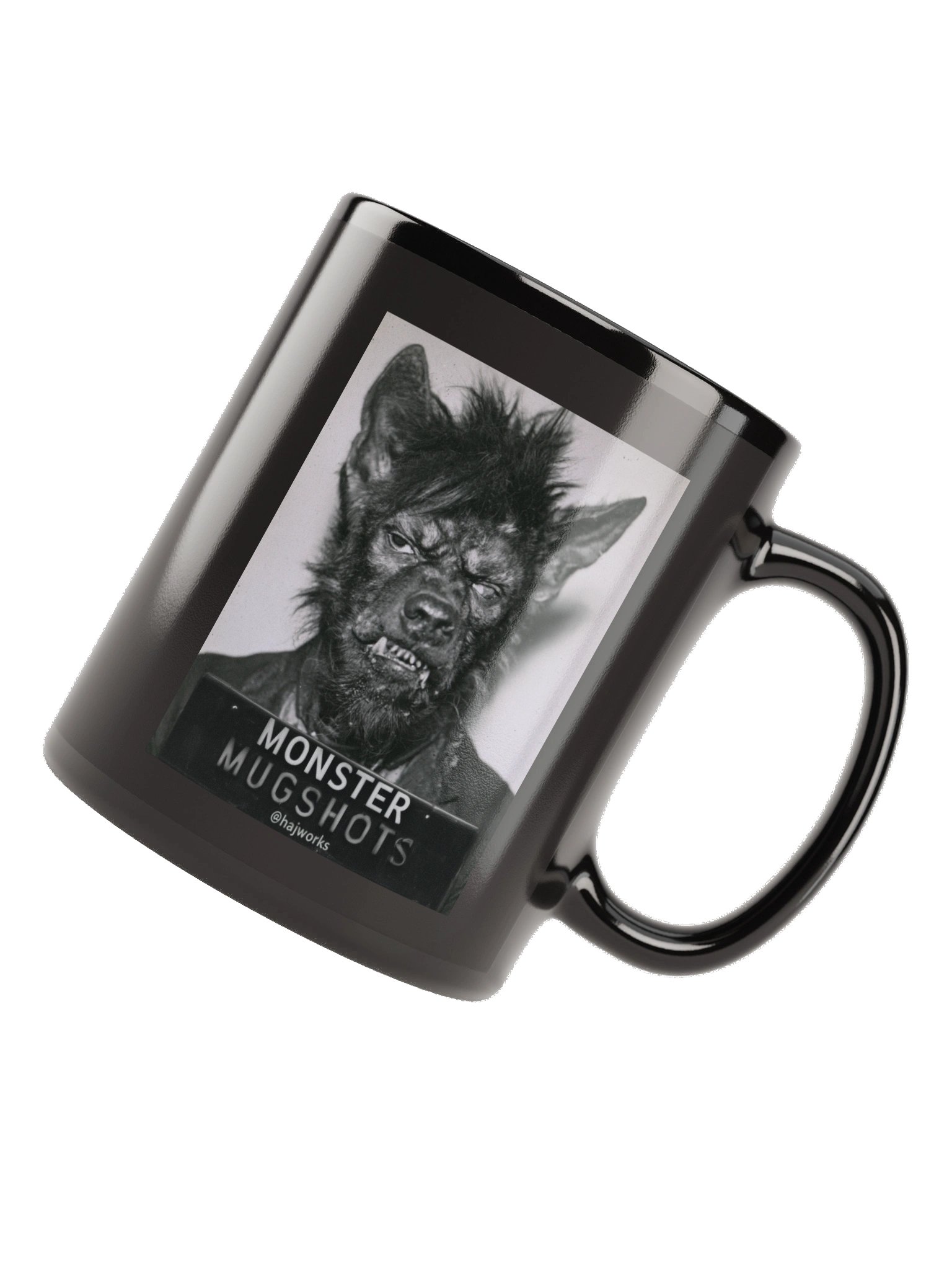 Monster Mugshots No. 003 - Black Ceramic Mug product image (6)