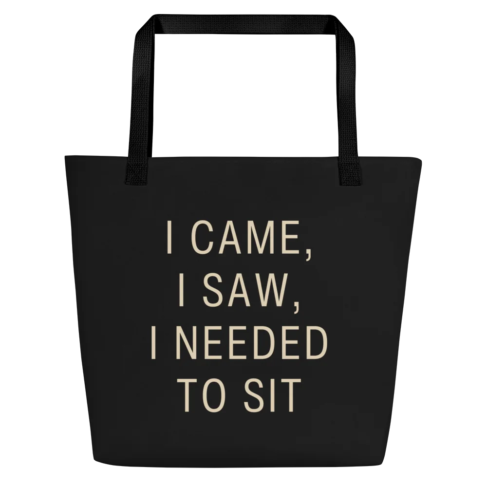 I Came I Saw I Needed to Sit Tote Bag | Chronic Illness & POTS Daily Bag product image (1)