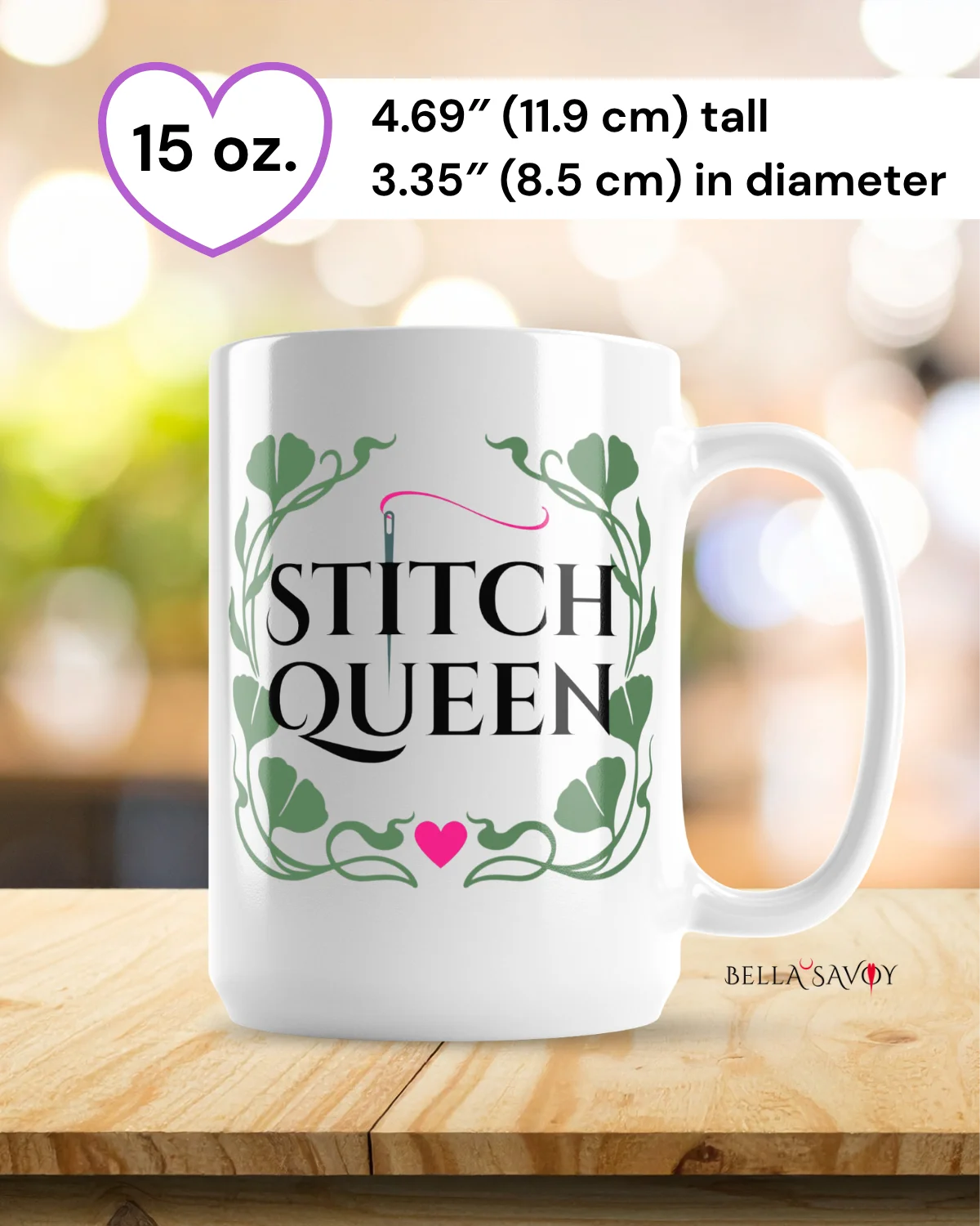 Art Nouveau "Stitch Queen" Mug product image (8)