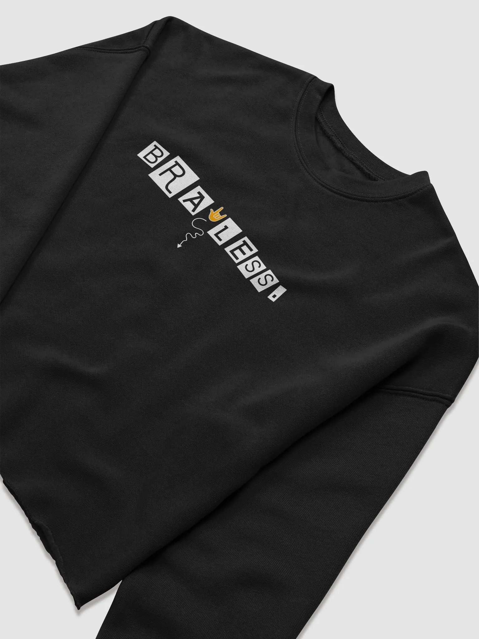 The Long-sleeved Braless. Crop Sweatshirt product image (4)