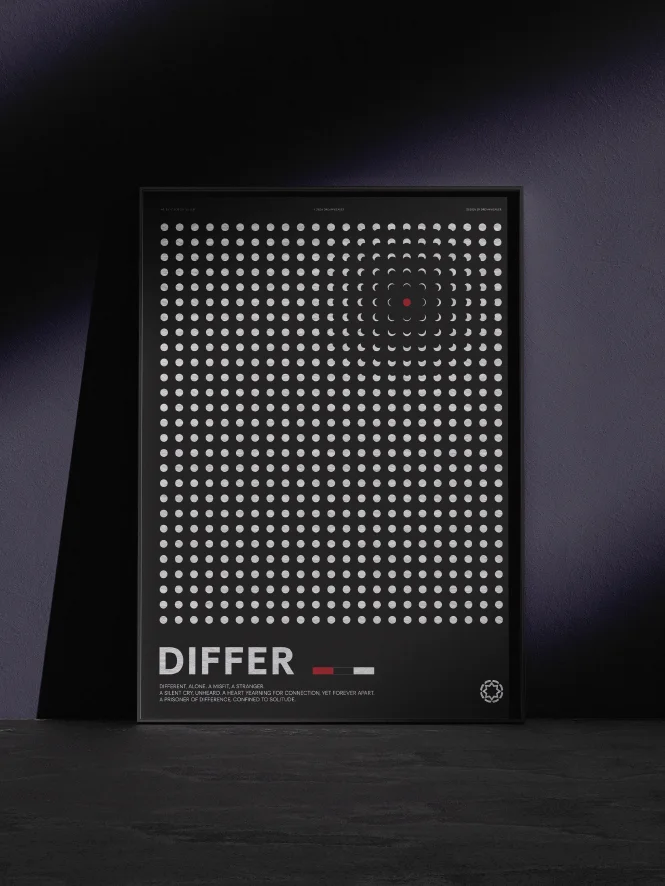 Dot : Differ — Minimalist Digital Print for Modern Interior product image (2)