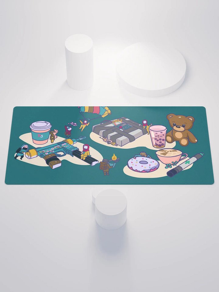 Rust Hazzy Chibi Mouse Pad - Teal product image (1)