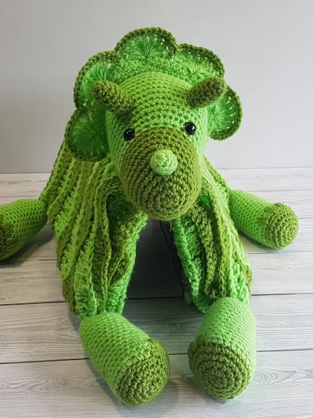 Dinosaur Baby Blanket Crochet Pattern - Amigurumi Dino Toy PDF - Crafting Happiness product image (4)