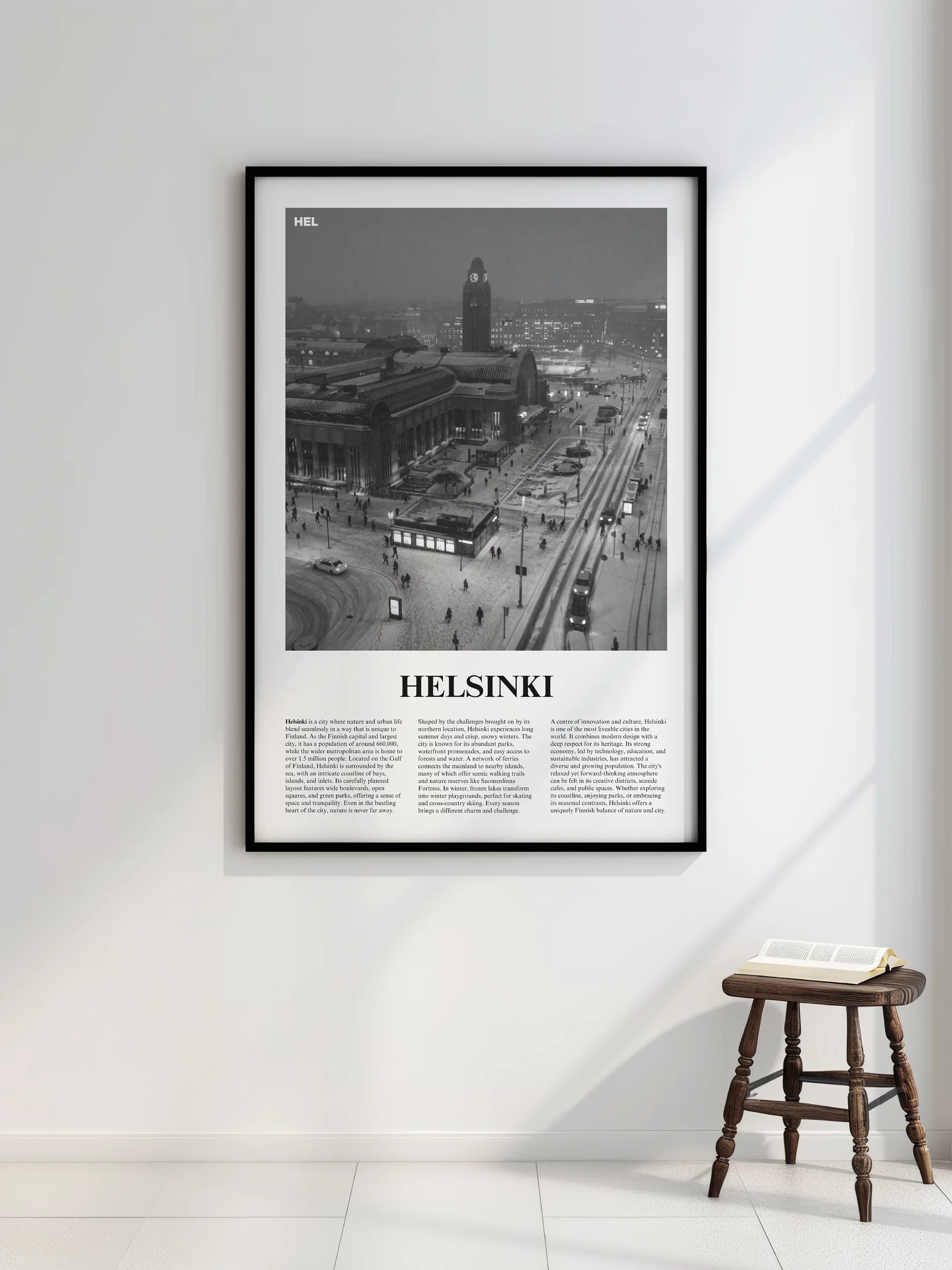 Helsinki 04 Newspaper Poster | Framed product image (2)
