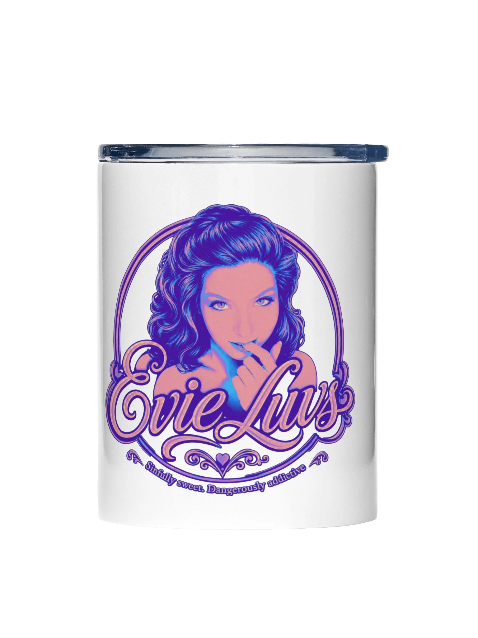Double-Sided Portrait Logo Lidded Tumbler product image (1)