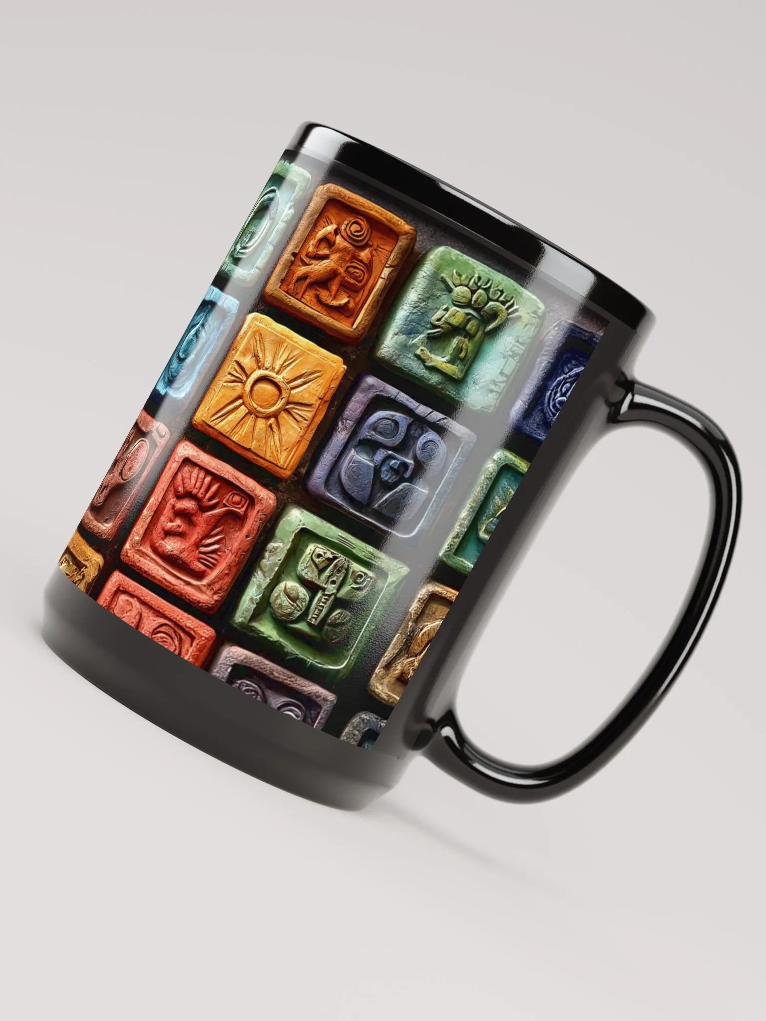 Ancient Art-inspired Ceramic Mug product image (3)