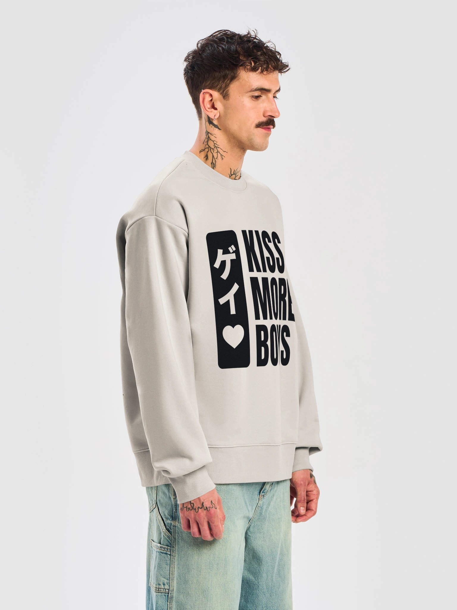 GAY | KISS MORE BOYS - HEAVY WEIGHT CREWNECK product image (6)