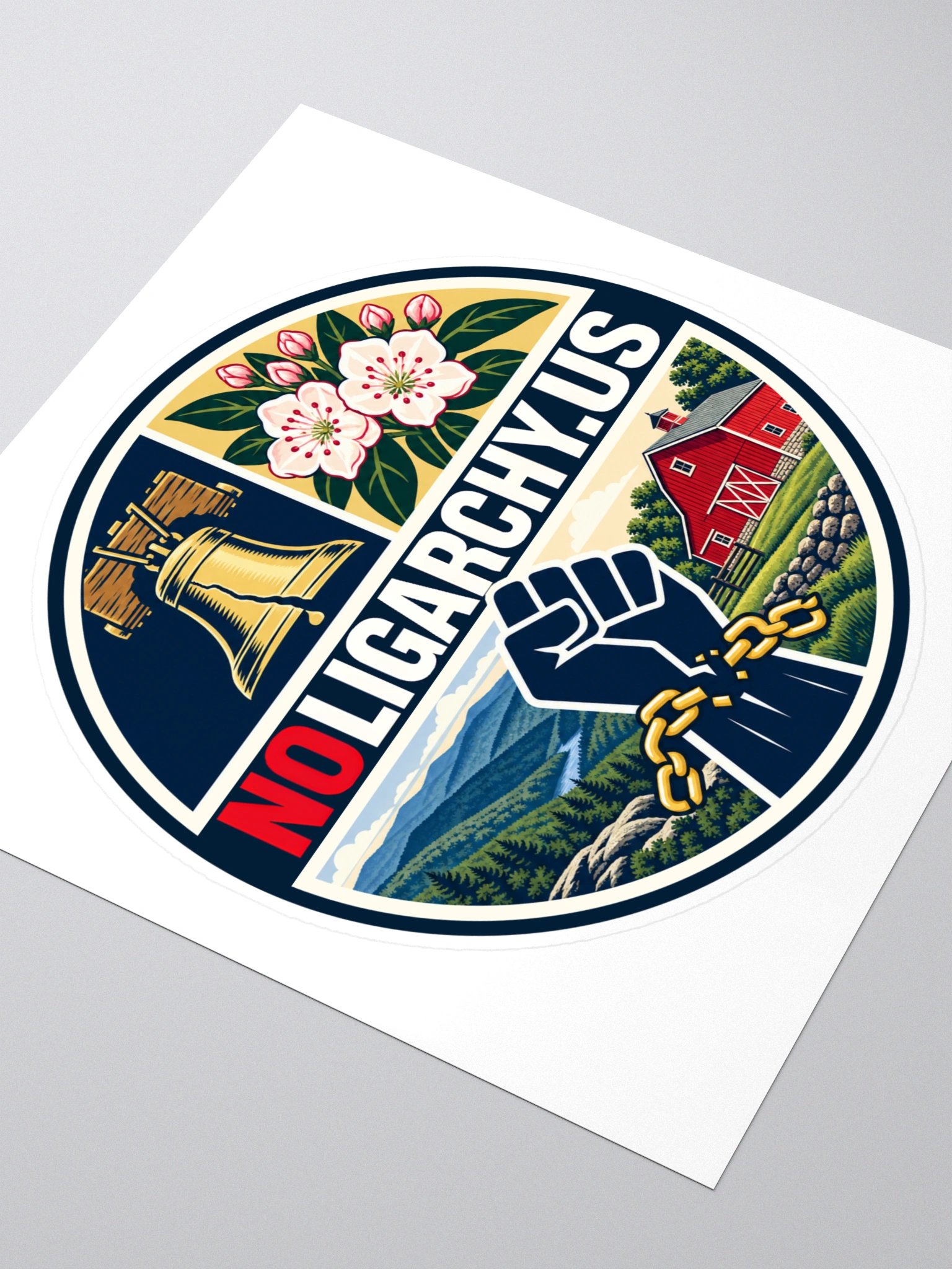 Pennsylvania NOLIGARCHY.US sticker product image (3)