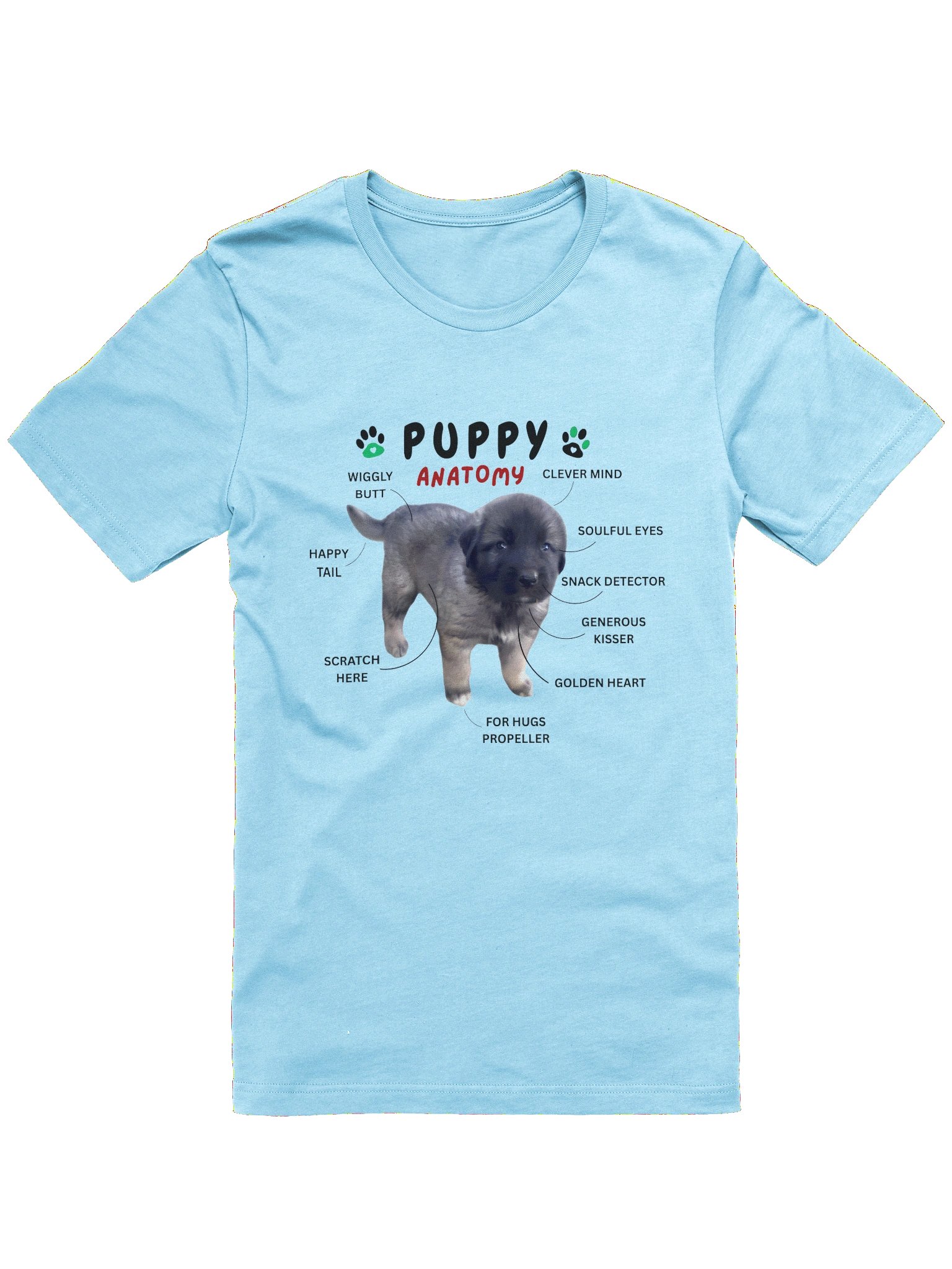 Puppy Anatomy T-Shirt | Dog Lover Humour product image (1)