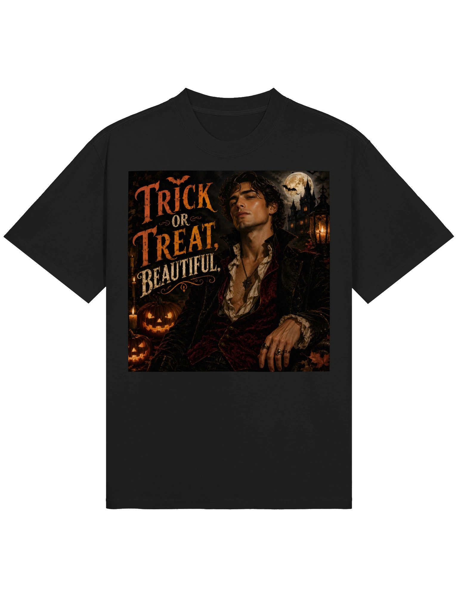 Trick or Treat Beautiful T-Shirt, Gothic Halloween Dark Academia Dark Romance Gift product image (2)