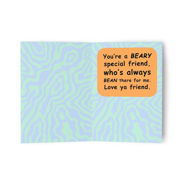 BEARY Special Friend Greeting Card product image (2)