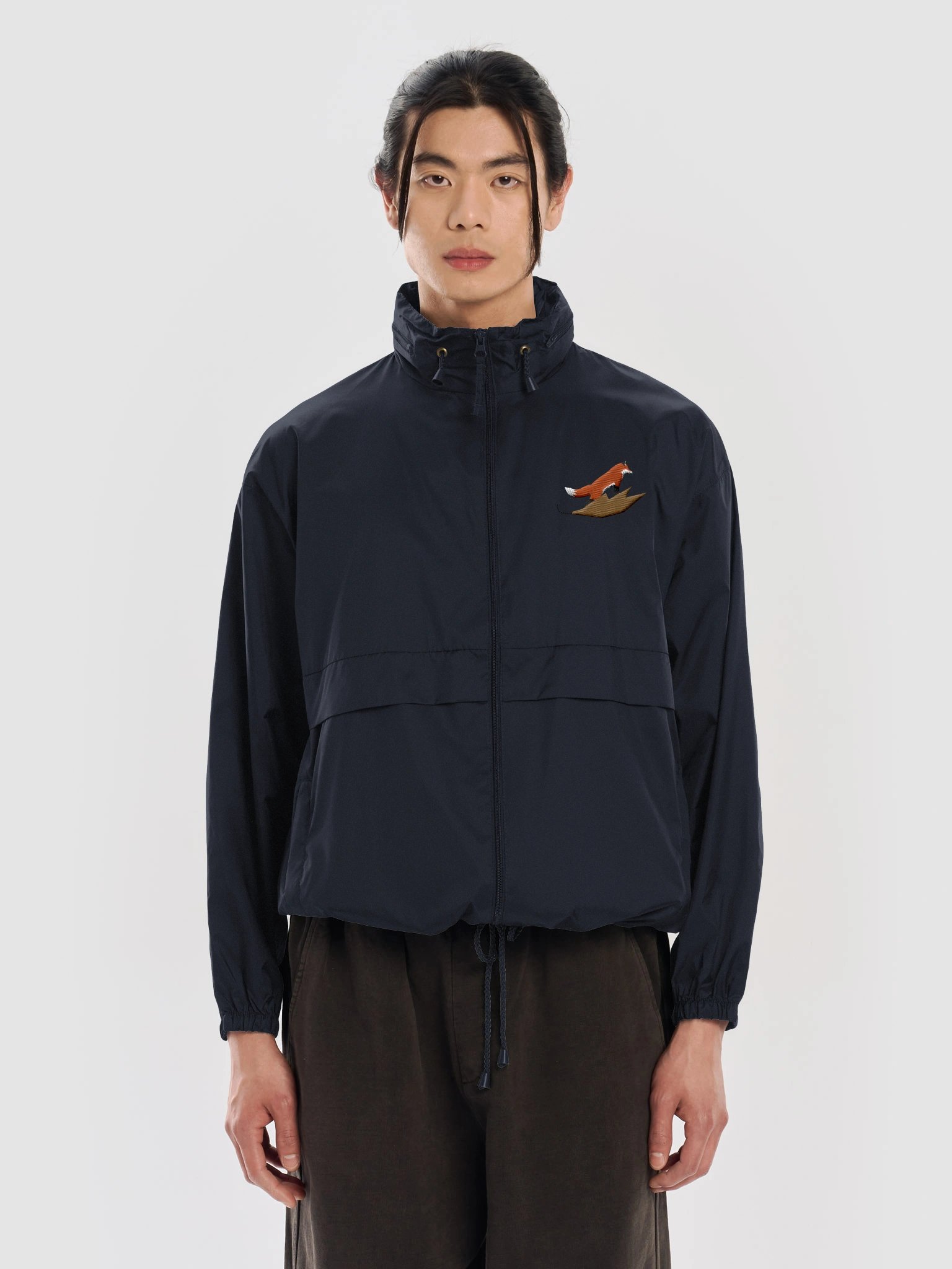 Tiny Fox on a Leaf Windbreaker product image (9)