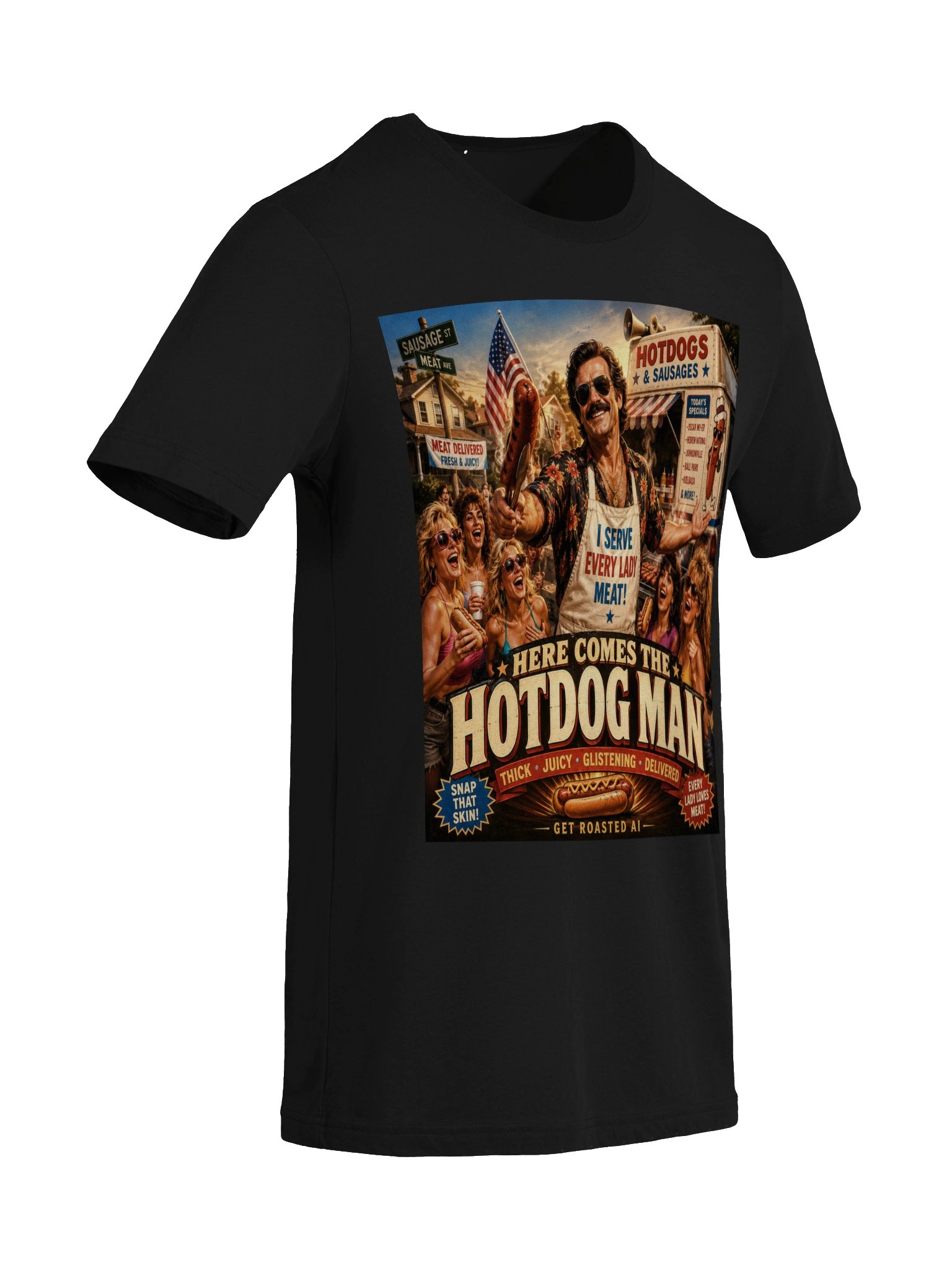 Here Comes The Hotdog Man - Ultra-Soft Triblend T-Shirt product image (95)