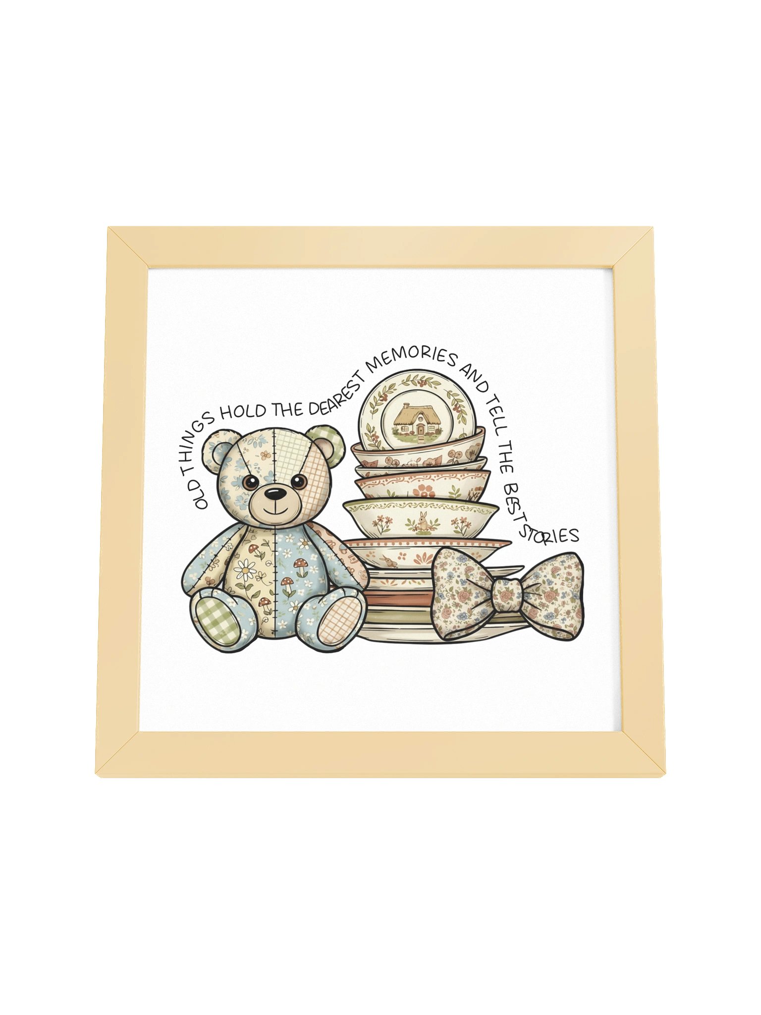 Vintage Memories Teddy Bear Framed Poster product image (29)